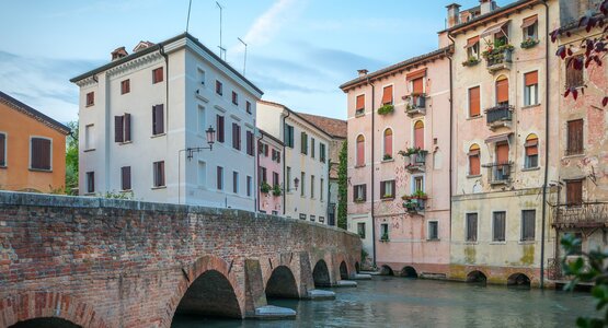 Treviso Fluss Häuser Italien Venetien | © Leonhard Niederwimmer auf Pixabay